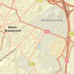 Hénin-Beaumont Street Map