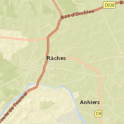 Râches Street Map