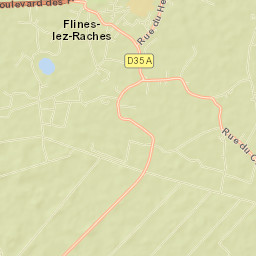 Flines-lez-Raches Street Map