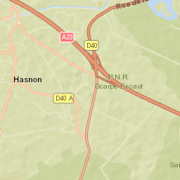 Hasnon Street Map