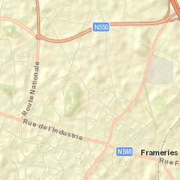 Frameries Street Map