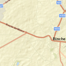 Binche Street Map