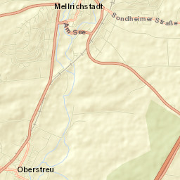 Oberstreu Street Map