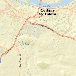 Roudnice nad Labem Street Map