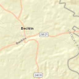 Bechlín Street Map