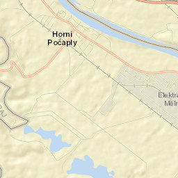 Horní Počaply Street Map