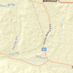 Lázně Bělohrad Street Map