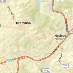 Okres Náchod Street Map
