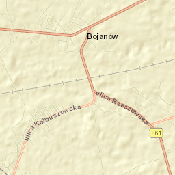 Bojanów Street Map