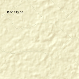 Kończyce Street Map
