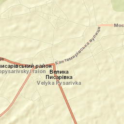 Velyka Pysarivka Street Map
