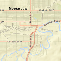 Moose Jaw Street Map