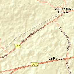 Auchy-lès-Hesdin Street Map