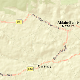 Ablain-Saint-Nazaire Street Map