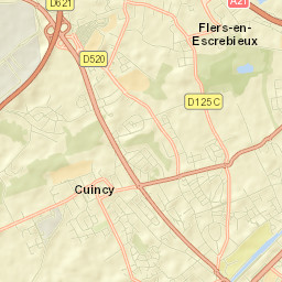 Flers-en-Escrebieux Street Map