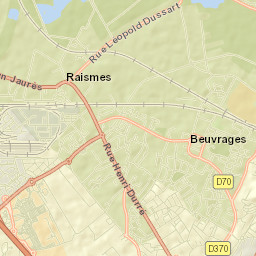 Beuvrages Street Map