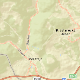 Perštejn Street Map