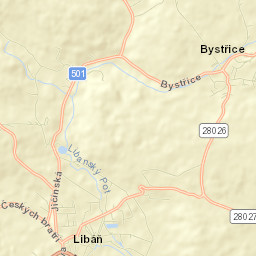 Libáň Street Map