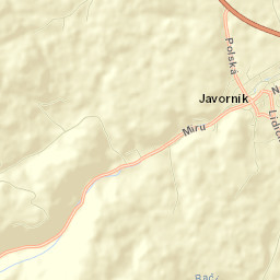 Javorník Street Map