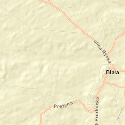 Biała Street Map