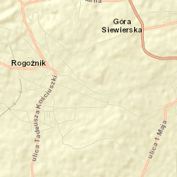 Rogoźnik Street Map
