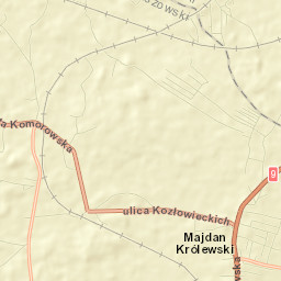 Majdan Królewski Street Map