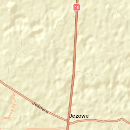 Jeżowe Street Map