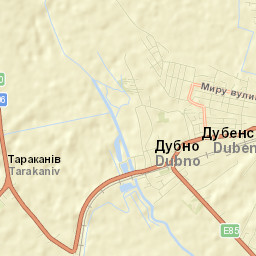 Tarakaniv Street Map