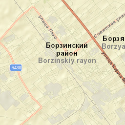 Borzya Street Map