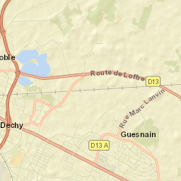 Guesnain Street Map