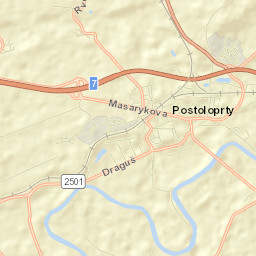 Postoloprty Street Map