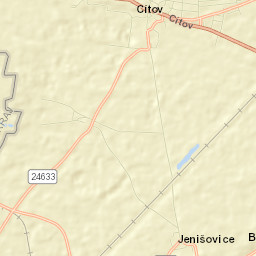 Cítov Street Map