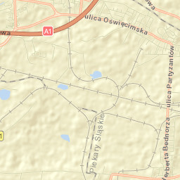 Brzeziny Śląskie Street Map