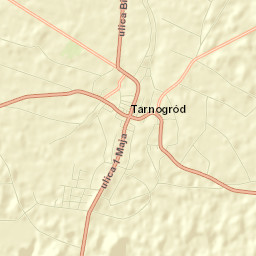Tarnogród Street Map