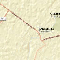 Berestechko Street Map