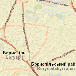 Boryspil’ Street Map