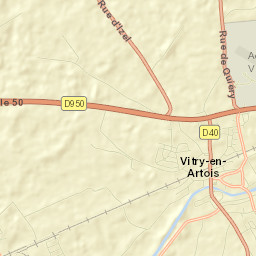 Vitry-en-Artois Street Map