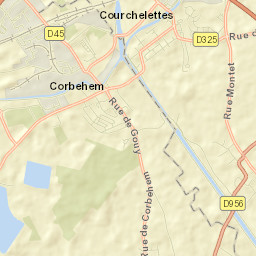 Courchelettes Street Map