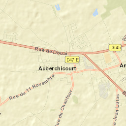 Auberchicourt Street Map