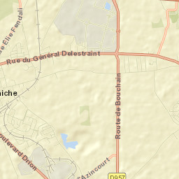 Aniche Street Map