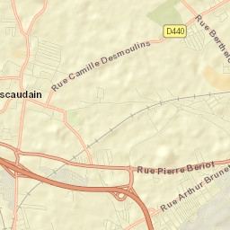 Escaudain Street Map