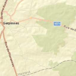 Gerpinnes Street Map