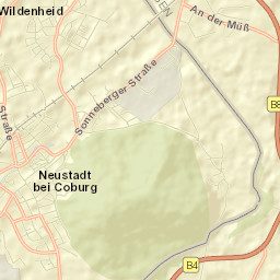 Neustadt bei Coburg Street Map