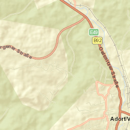 Adorf Street Map