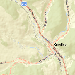 Kraslice Street Map
