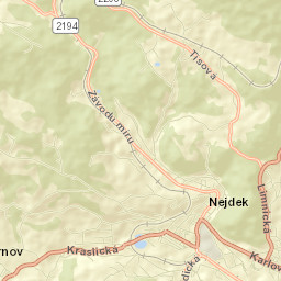 Nejdek Street Map