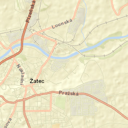 Žatec Street Map