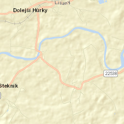 Okres Louny Street Map