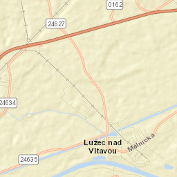Lužec nad Vltavou Street Map