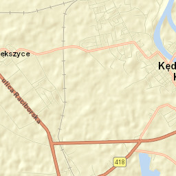 Koźle Street Map